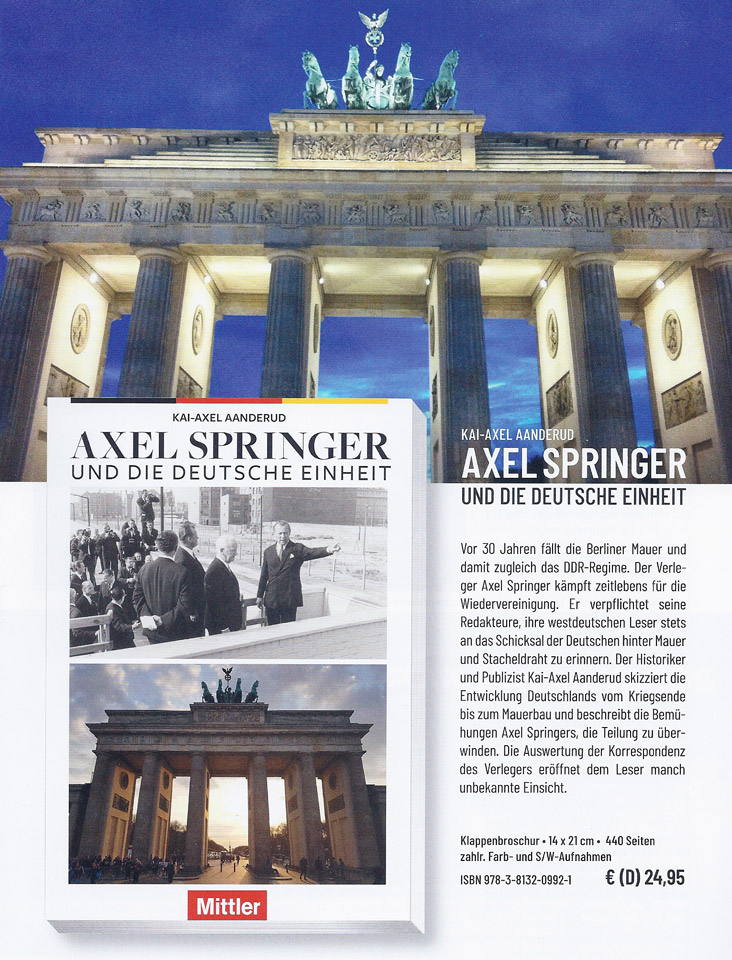 Axel Springer und die Deutsche Einheit